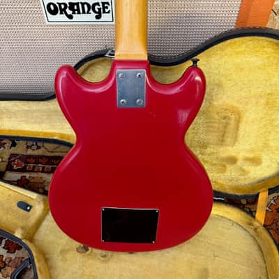 Vintage 1960s Hofner Colorama 2 II Red Solid Whammy Electric Guitar w/ Case image 15