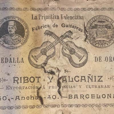 Jaime Ribot ~1900 - rarity - Enrique Garcia/Francisco Simplicio style classical guitar - excellent sound - check video! image 12