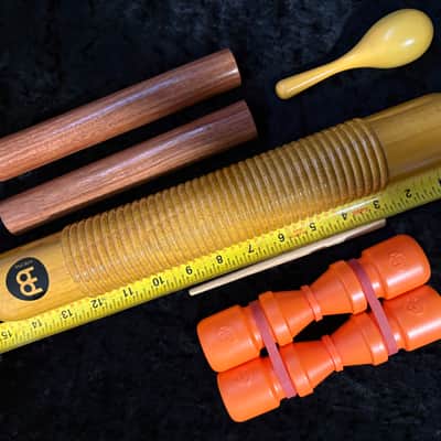 LP Twist Shakers, RhythMix Egg Shaker, Meinl Wood Guiro & Claves Percussion Lot image 5