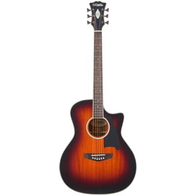 D'Angelico Excel Gramercy Acoustic Electric - Mahogany Burst image 2