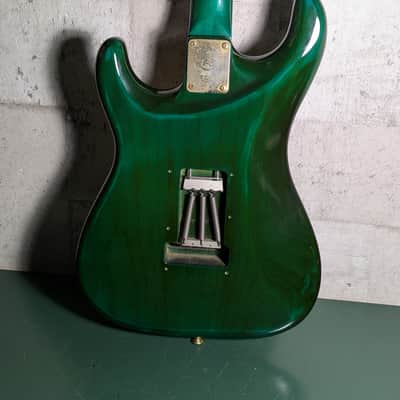 Valley Arts M Series Super Strat 80-90s Trans Aqua / Emerald Green image 10