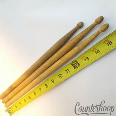 3x Ludwig & Ludwig Drum Sticks 2x 5A 1x 6A Chicago ILL USA Vintage 30s Wood-Tip image 3