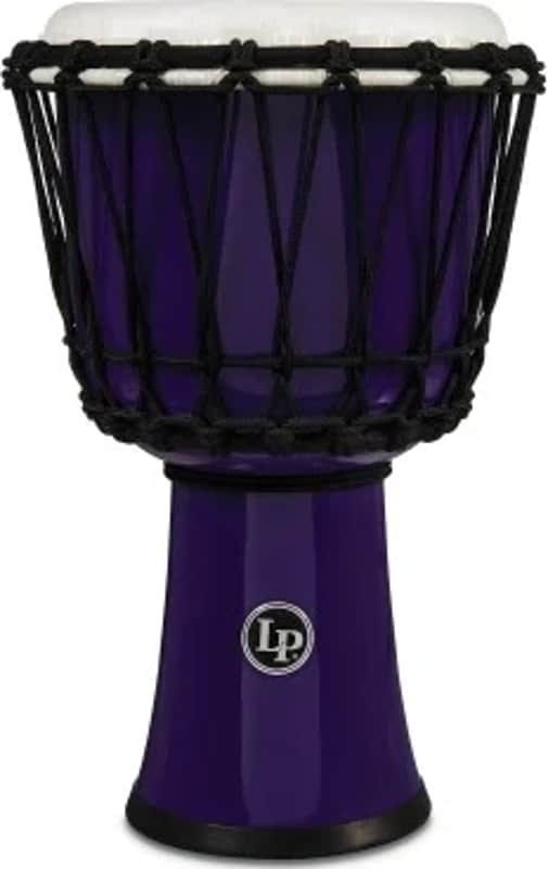 Lp 7-inch Rope Tuned Circle Djembe With Perfect-pitch Head - Purple image 1