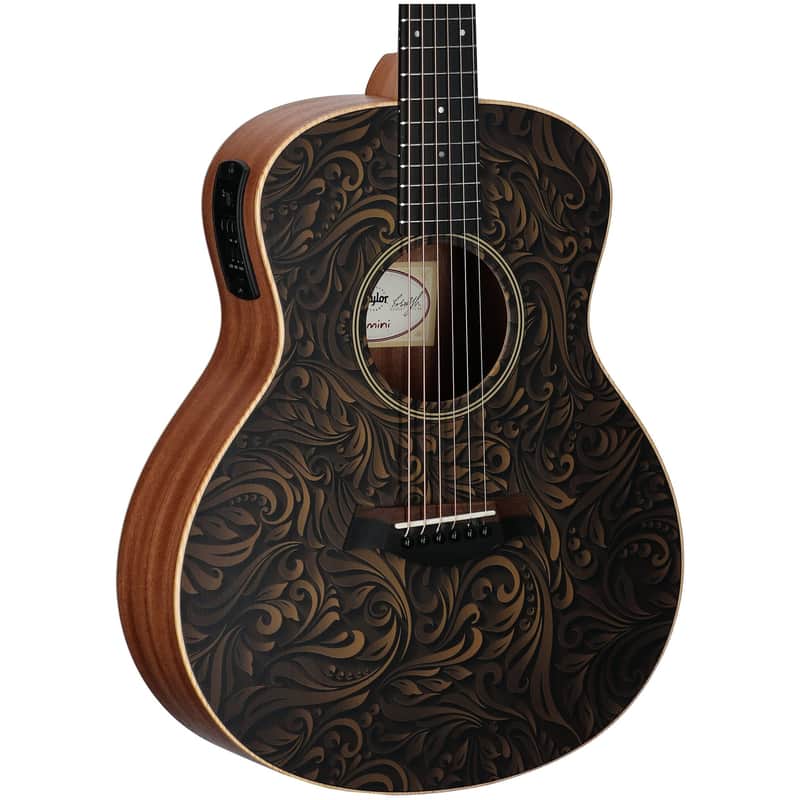 Taylor GS Mini-e Special Edition Mini Grand Symphony Acoustic-Electric Guitar (with Gig Bag), Paisley Burst image 1