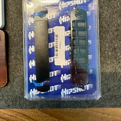 Hipshot 6-String Tone-A-Matic Notched Guitar Bridge with Tailpiece 2020s - Black image 5