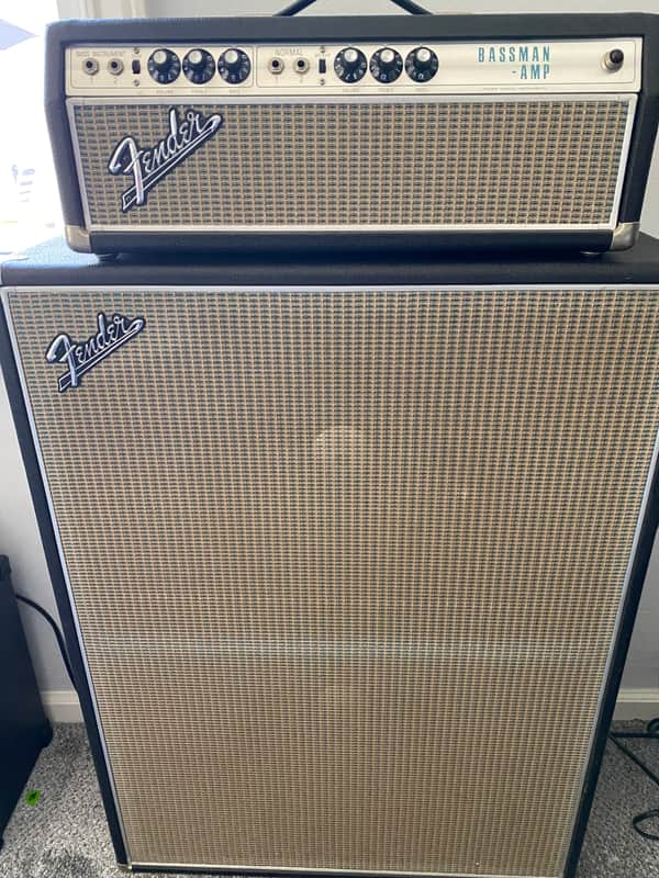 Fender Bassman 2-Channel 50-Watt Guitar Amp Head 1968 - 1969 - Silverface image 1