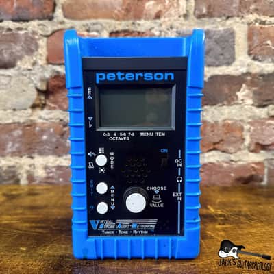 Peterson V-SAM Virtual Strobe Tuner/Tone Generator/Metronome *USED* (Black/Blue - 2000s) image 2