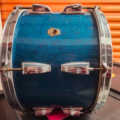Ludwig WFL Drum Co. Tom 9x13" Marine Sparkle Pre- Serial late- 50's image 5