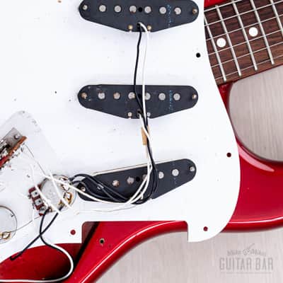 1983 Fender Stratocaster '62 Vintage Reissue JV ST62-65 Candy Apple Red 100% Original, Japan MIJ Fujigen image 20