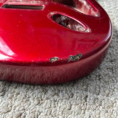Fender American Vintage '62 Stratocaster Body 1990 Candy Apple Red image 3