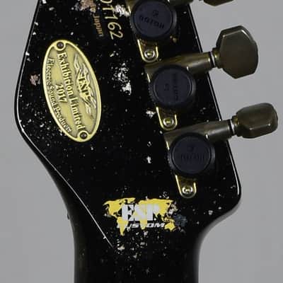 ESP Exhibition Limited Snapper-CTM FR Sand-Blast Maziora Gold Leaf Electric Guitar image 8