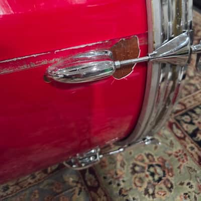 1980s Slingerland Spirit 4000 8 Piece Drum Shell Pack - Red Gloss 8/10/12/13/14/15/16/22 (C021-4) image 23