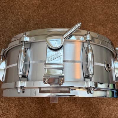 Gretsch Solid Aluminum Snare Drum 14x5 w/Micro-Sensitive Strainer image 4