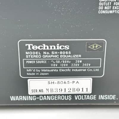 Technics SH-8065 Stereo Graphic Equalizer Silver image 13