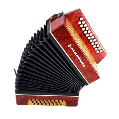 Vintage Marichka Button Accordion, USSR Concertina, Folk Instrument image 12