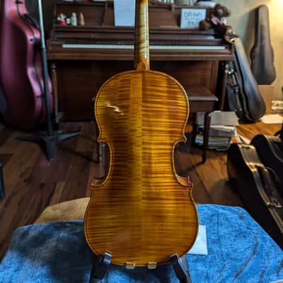 Exceptional Reinhold Schnabl Fiddle Vintage German 4/4 Violin Outfit w/ Braided Carbon Fiber Bow & Composite Case image 2