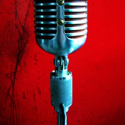 Vintage RARE 1940's Shure 556C dynamic cardioid microphone w Atlas DS-5 stand Elvis image 11