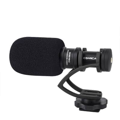 Comica CVM-VM10II-B Mini On-Camera Directional Shotgun Microphone, Black image 2