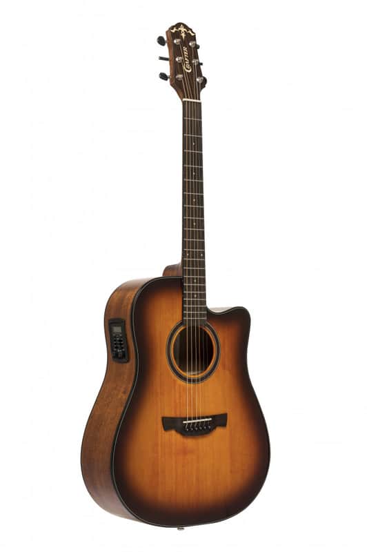 Crafter ABLE D600CE VTG Able Series Dreadnought Cutaway Solid Spruce Top Mahogany Neck 6-String Acoustic-Electric Guitar Bild 1