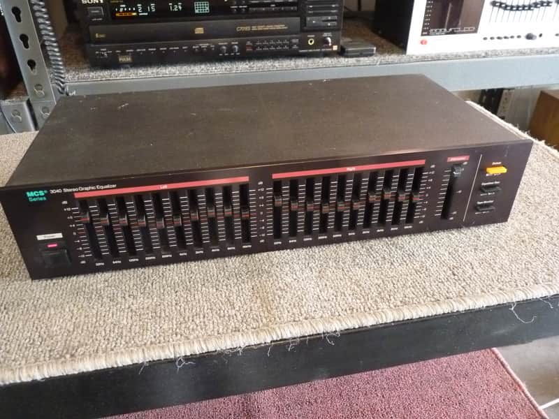 MCS 3040 Graphic Equalizer - 10 Band Dual Channel EQ - Cleaned and Tested image 1