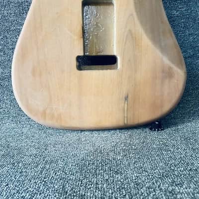 Unfinished Strat Style 6 String Guitar Body in Solid Wood image 8