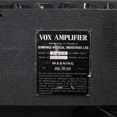 1964 Vox AC50 MK2 WITH 1x18 CAB image 6