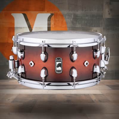 Mapex Black Panther Solidus 14x7 Snare Drum - Red Black Burst (BPNML4700CVD) image 1
