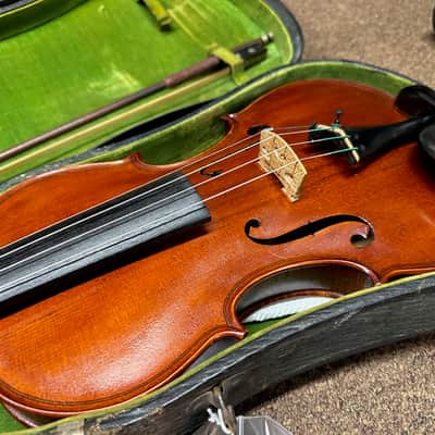 Used Olin Bullard V USA MADE Vintage 4/4 full size Violin w/ case image 6