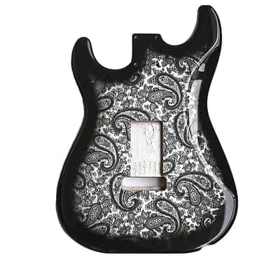 Amoeba Black SSS Guitar Alder Wood Strat Stratocaster Style Body image 3
