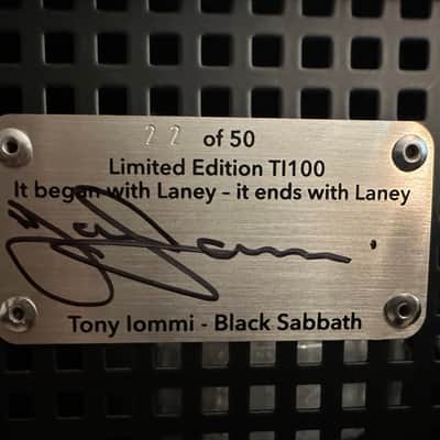 2025 Laney TI100 Limited Edition Tony Iommi Amp (#22 of 50) image 3