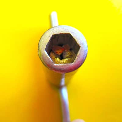 Hex Drum Key, Nickel Plated - NOS image 2