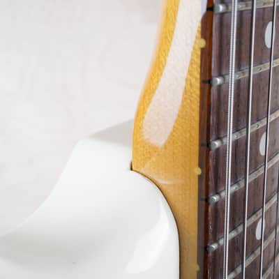 Fender MG-65 Mustang Reissue CIJ 2007 Vintage White US Vintage Grey Bobbin Pickups w/ Bag image 14