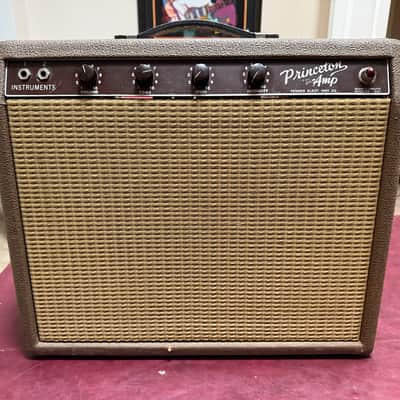 Fender Princeton 6G2 Brownface 12-Watt 1x10" Guitar Combo 1963 - Brown image 1