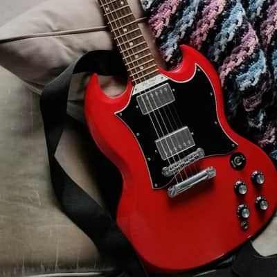 Gibson Sg Factory Fluke. Red, Horned, Serial # Ends In 666!!! image 1