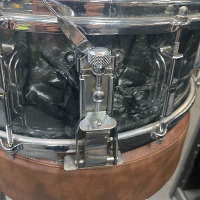 Leedy Shelly Mann Broadway Snare Drum Early 60s - Black Diamond Pearl image 4