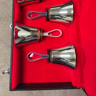 Malmark 3 Octave Handbell Package (C4-C7) w/ cases, pads, tables, mallets and gloves image 4