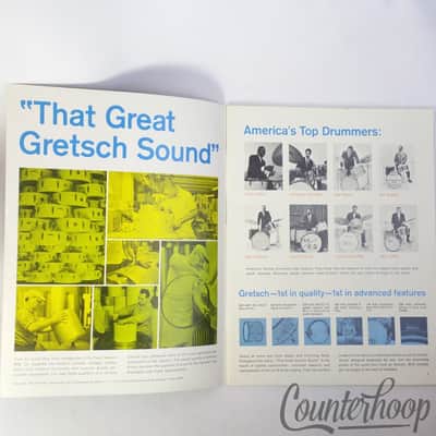 Gretsch Catalog No.43 1966 Tangerine,Burgundy Sparkle Zildjian K Istanbul Cymbal image 2