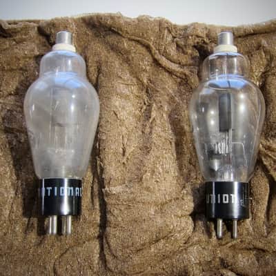 National Union 866A Tubes set of (2) Circa-1950s-Glass Vacuum Tube image 1