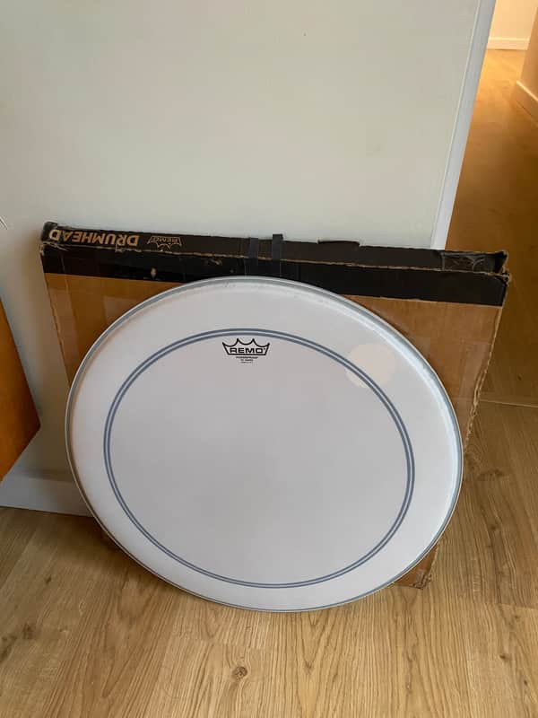 2 x Remo Powersonic Coated Bass Drum Head 22" 2010s - Coated White imagen 1