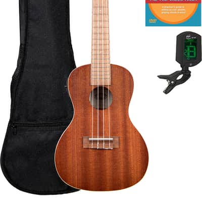 Kala KA-CE Satin Mahogany Concert Acoustic-Electric Ukulele w/ Gig Bag image 1