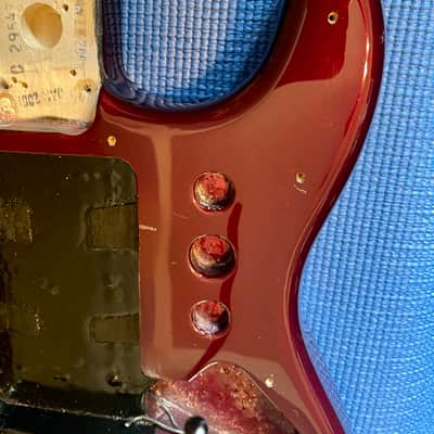 Fender Stratocaster Body with Floyd Rose Style Bridge Included 2001 - Midnight Wine image 5