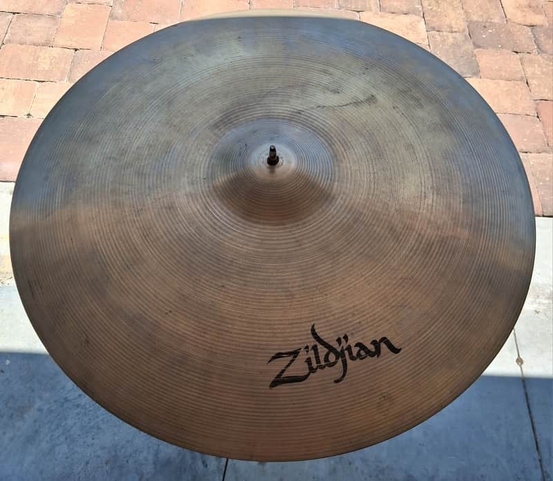 Zildjian 24" A. Medium Ride 4454g. CO Stamps 1981-1994 Stamp Ride Cymbal 1970s - Traditional image 1