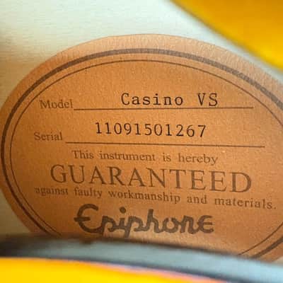 Epiphone Casino VS 2011 - Tobacco Burst image 6