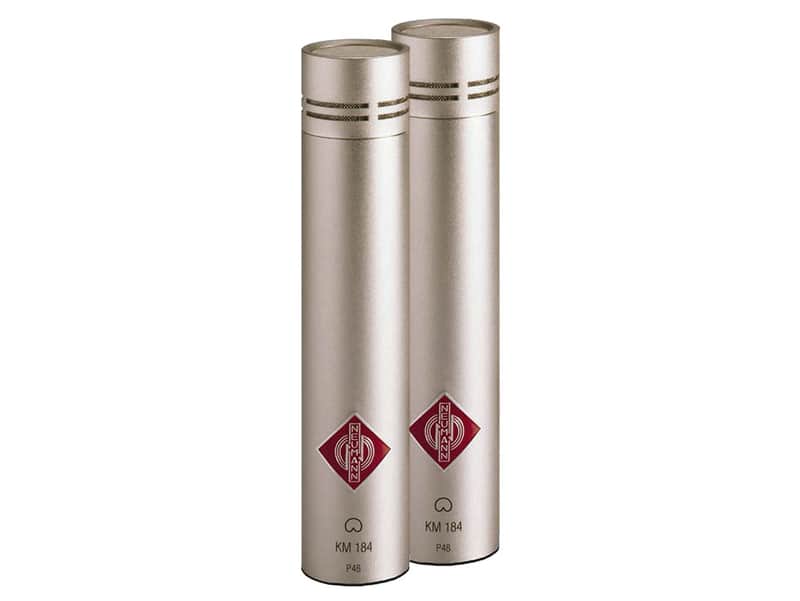 Neumann KM 184 Small Diaphragm Cardioid Condenser Mic Stereo Pair - Nickel image 1