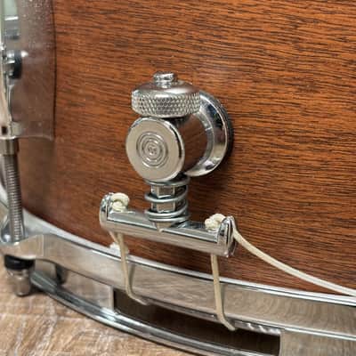 George Way Dunnett GW654T-TM 6.5 X 14'' Nyatoh Snare Drum 2017 - Dark Brown Matte Lacquer image 14