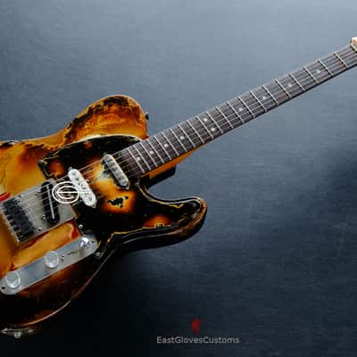 Fender Telecaster Nashville Deluxe Series Copper Gold with Gold Leaf ONE-OF-A-KIND Heavy Aged Relic image 14