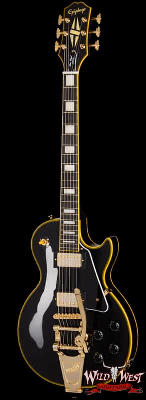 Epiphone Joe Bonamassa 1959 Les Paul Custom with Bigsby Antique Ebony 9.95 lbs image 1