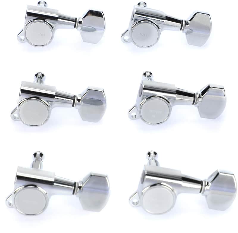 Gotoh SG381-07 Tuning Machine Set - 6 In-line Right-handed  Chrome image 1