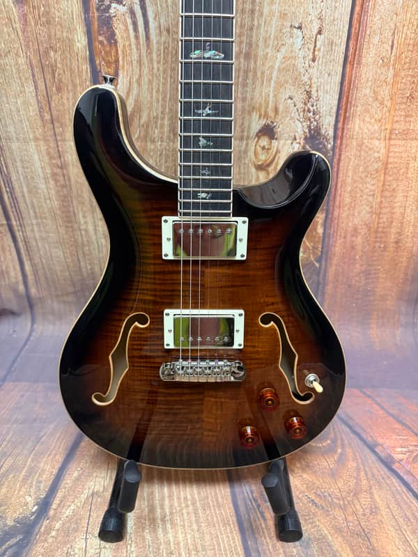 PRS Hollowbody II Piezo - Orange Tiger Smokeburst image 1