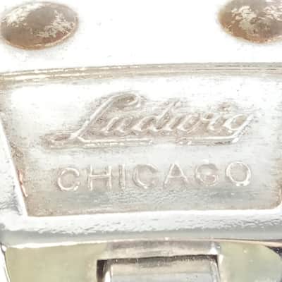 Ludwig 70s Atlas Flat Base#1363 Snare Drum Stand Chrome Vintage Flush Block Logo image 5